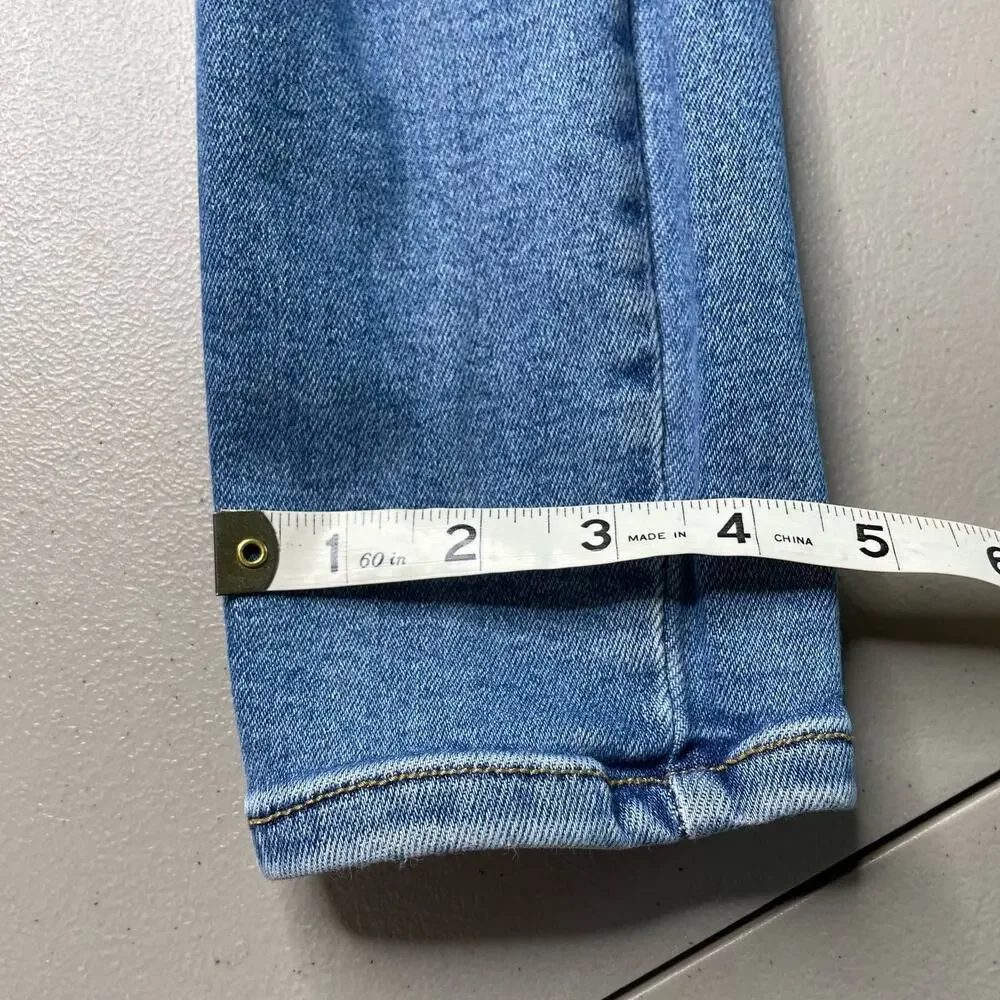 Wax + Jean Jeans Distressed‎ High Rise Skinny Ankle Medium Wash Blue 5 / 27